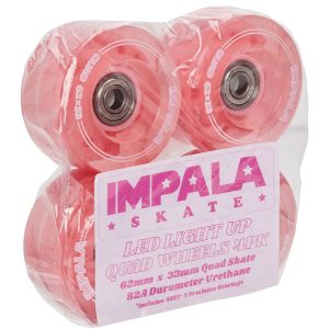 IMPALA Light Up Roller Skate Wheels – Pink