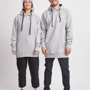 YUKI THREADS Relaxed Old Mate Hoodie- Heather Grey
